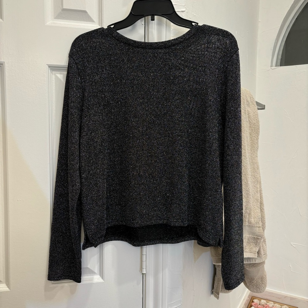 Divided sparkly top
